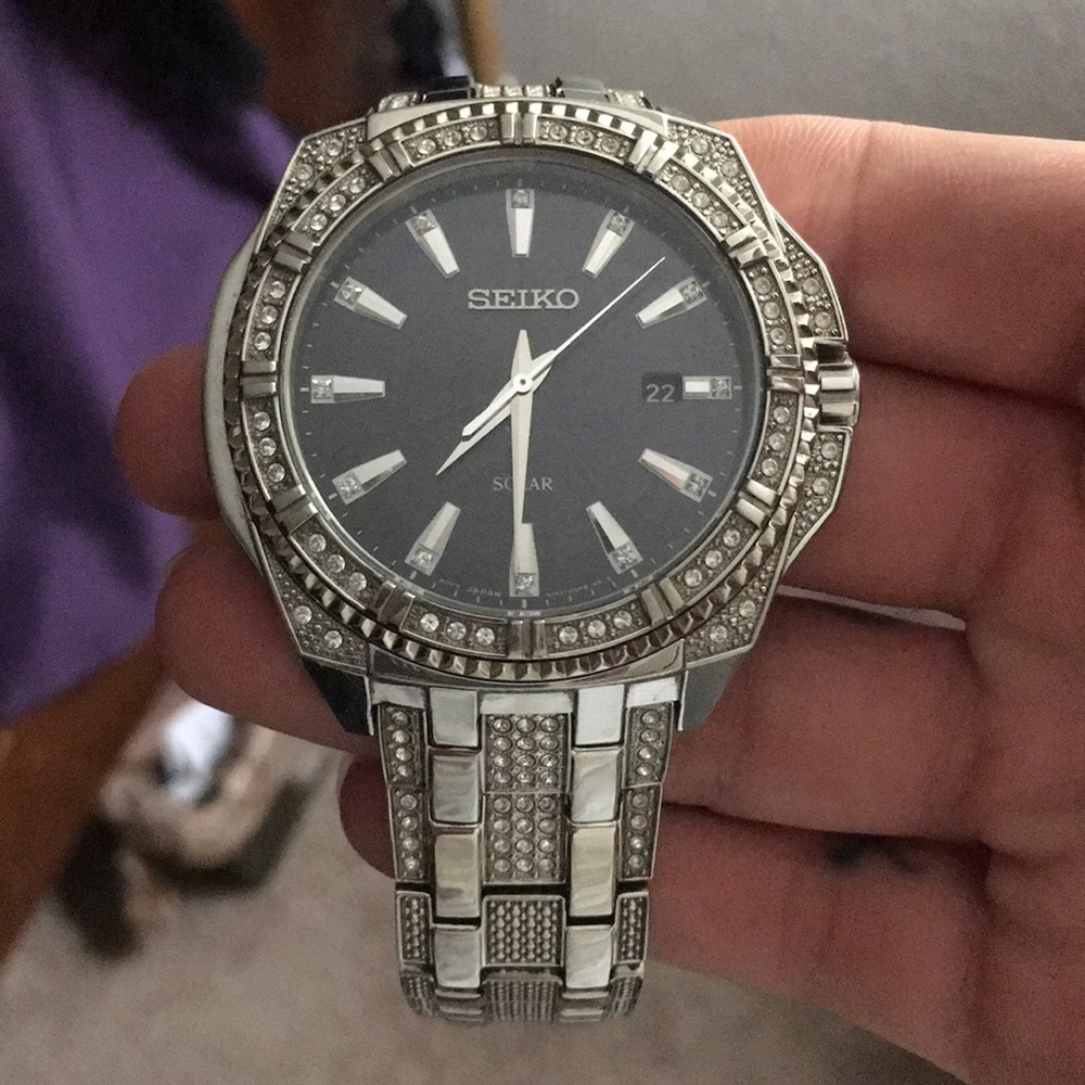 Seiko Solar Silver Core Watch